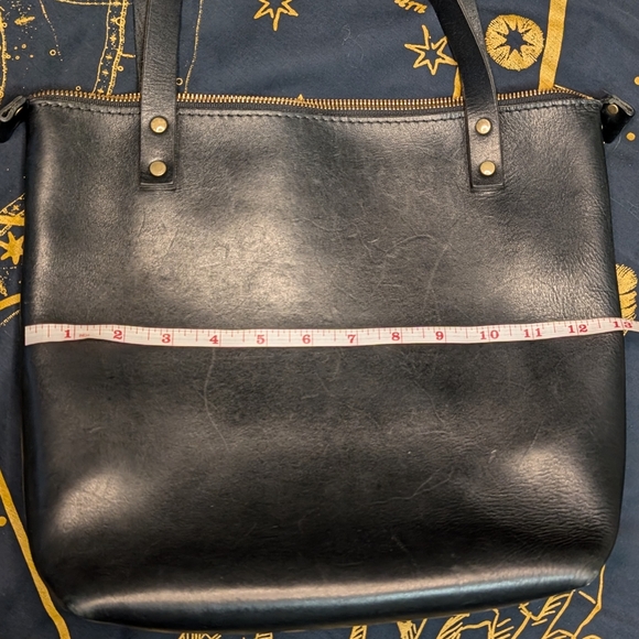 Portland Leather Goods Black Full Grain Small Tote - Picture 8 of 10